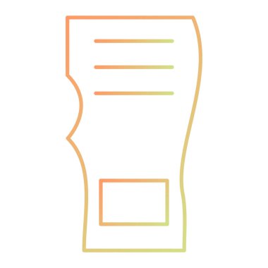 Belge. Web simgesi basit illüstrasyon