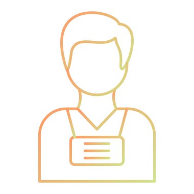 Man avatar vektör çizimi tasarımı