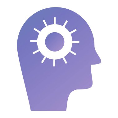 İnsan kafası. Basit resimleme