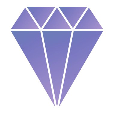 Elmas. Web simgesi basit illüstrasyon