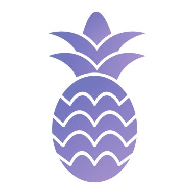 ananas meyve ikonu vektör illüstrasyon tasarımı