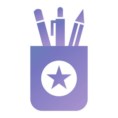 illustration of a star icon with a flag of david