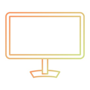 Lcd ekran vektör illüstrasyonu