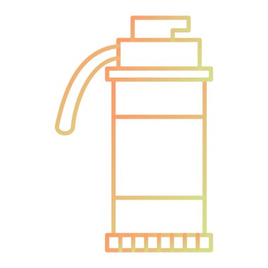 Su pompası ikonu. Web için gaz ısıtıcı vektör simgelerinin özet çizimi