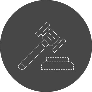 Hukuk simgesinin vektör illüstrasyonu 