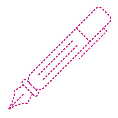 Kalem simgesi. vektör illüstrasyonu