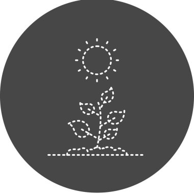 Photosynthesis icon, vector illustration simple design