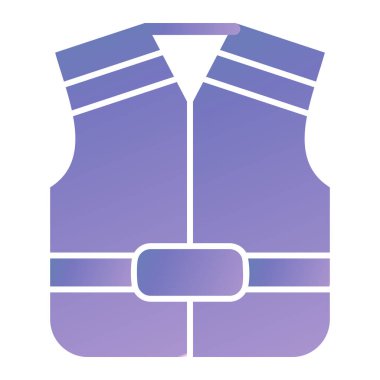 Yelek. Web simgesi basit illüstrasyon