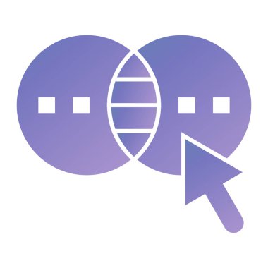 Sohbet simgesi vektör illüstrasyonu