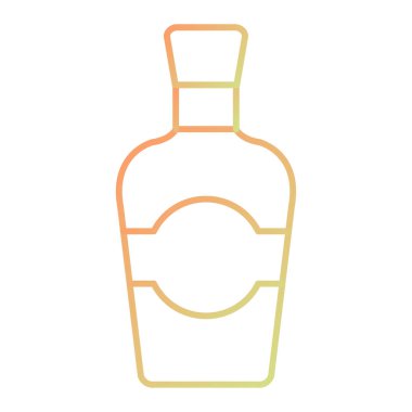 şişe simgesi vektörü beyaz arkaplanda izole edildi  