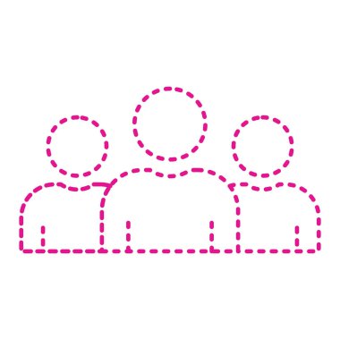 iş insanları simgesi, vektör illüstrasyonu