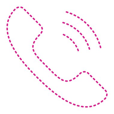 Telefon çağrı ikonu. vektör illüstrasyonu.