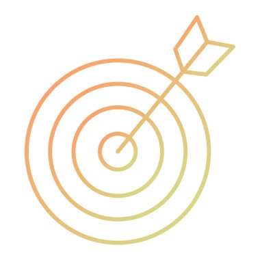 hedef simge vektör illüstrasyonu