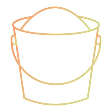 kova simgesi. vektör çizim