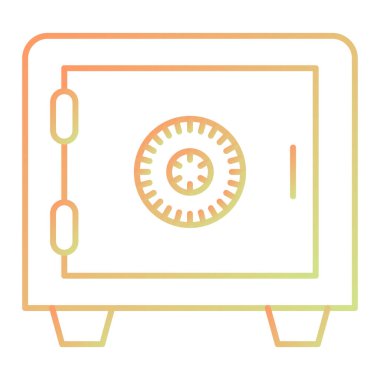 Güvenli vektör simgesi modern basit illüstrasyon