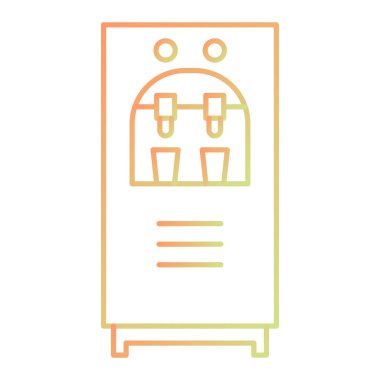 vector illustration of modern b lack icon line. fit for furniture, interior design element.