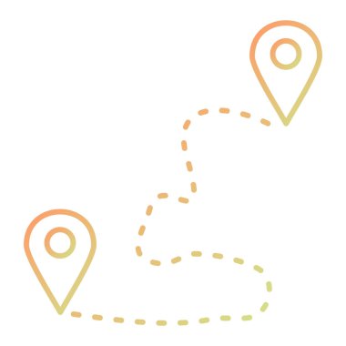 Harita işaretleyici simgesi. konum belirleyici sembol. düz tasarım biçimi.