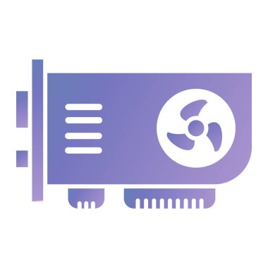 Cpu simge vektör illüstrasyonu