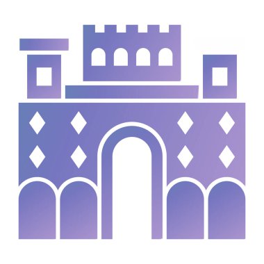 Bina. Web simgesi basit illüstrasyon