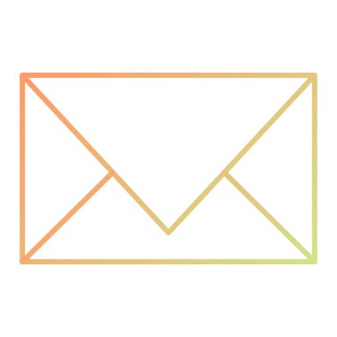 Zarf posta simgesi. vektör illüstrasyonu