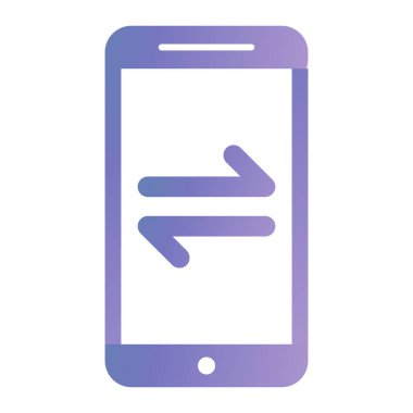 Cep telefonu simgesi, vektör illüstrasyonu