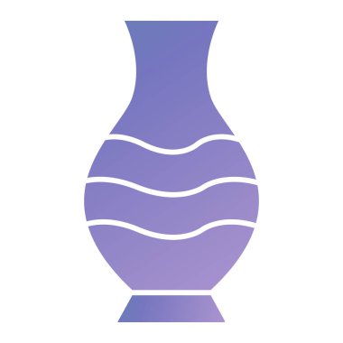 beautiful decorative vector illustration of a purple vase