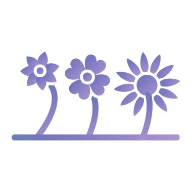 Çiçek simgesi vektörü web ve mobil uygulama tasarımınız için beyaz arkaplanda izole edildi, bitki logosu kavramı