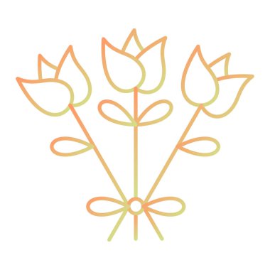 çiçek simgesi vektör illüstrasyonu