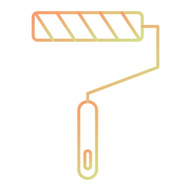 Boya silindiri ikonu. vektör illüstrasyonu