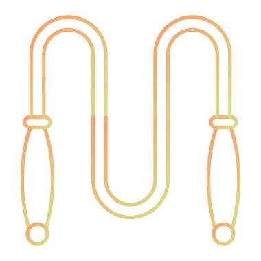 rope icon. outline illustration of rubber hook vector icons for web