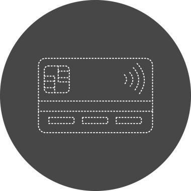 Kredi kartının vektör çizimi