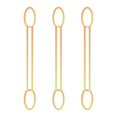 spoon icon. cartoon illustration of dental floss vector icons for web