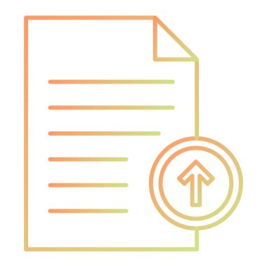 belge dosya simgesi, vektör illüstrasyonu