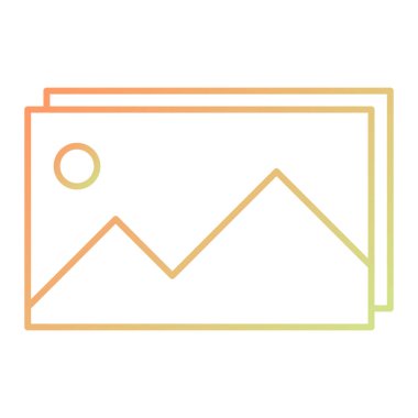 fotoğraf simgesi vektör illüstrasyonu