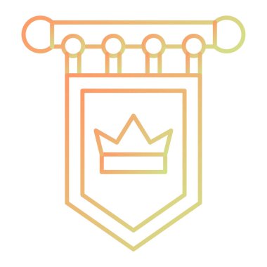 taç simgesi vektör illüstrasyonu