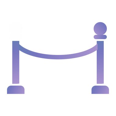 bariyer simgesi vektör illüstrasyonu