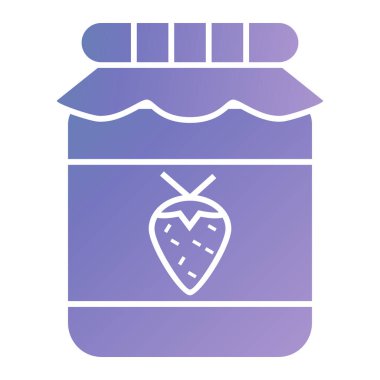 reçel kavanozu vektör illüstrasyonu