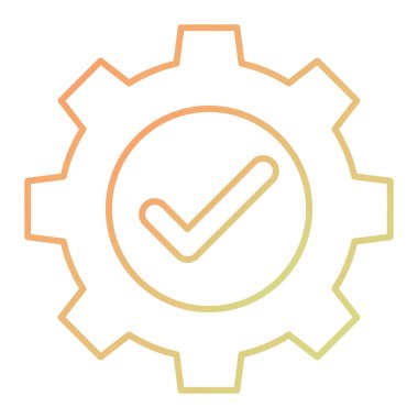 dişli vektör simgesi modern basit tasarım