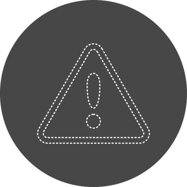 uyarı işareti simgesi, vektör illüstrasyonu