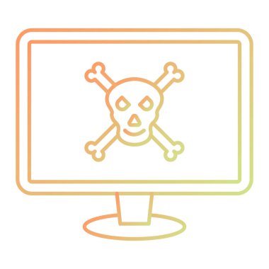 Virüs ikonu vektör illüstrasyonu