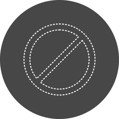 vector illustration of no direction icon