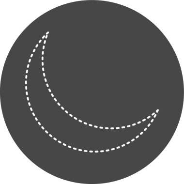 Ay. Web simgesi basit illüstrasyon