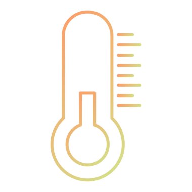 Termometre. Web simgesi basit tasarım