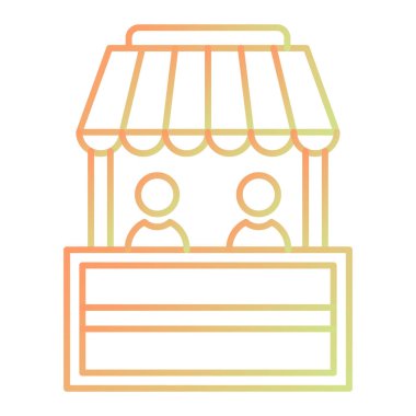 dükkan simgesi vektör illüstrasyonu