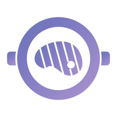 sosis simgesi vektör illüstrasyonu