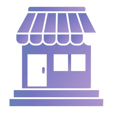 Dükkan. Web simgesi basit illüstrasyon