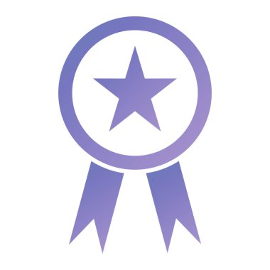 Madalya ikon vektör illüstrasyonu