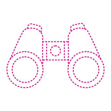 dürbün simgesi vektör çizim şablonu