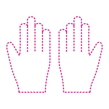 El hareketi ikonu. vektör illüstrasyonu.