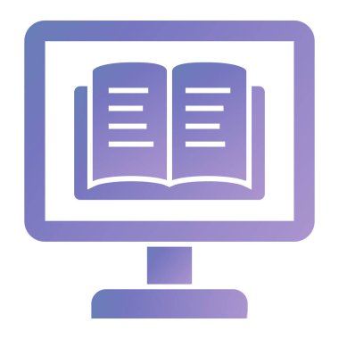 Bilgisayar. Web simgesi basit illüstrasyon